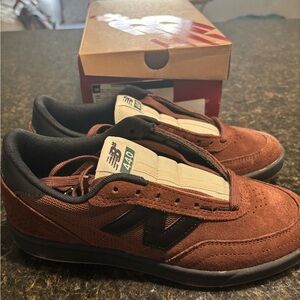 New Balance 440-Brown and Navy Blue Suede Low-Top Sneakers Size 7.5M or 9W